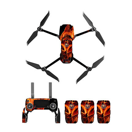 Skin de Cuerpo PVC Flame Skull SUNNYLIFE para Mavic 2