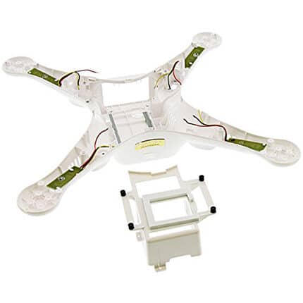 Carcasa Inferior Phantom 3 Pro / ADV con Led, Fuselaje de la Batería, Cable y Puerto USB